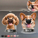 Humorous,Dog Lovers,Pet Lovers,Vector - Funny Dog Nose Drive Safe I Woof You - Personalized Squishy Acrylic Car Visor Clip