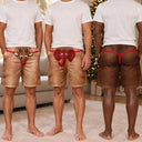 Christmas,Humorous,Gift For Men,Gift For Yourself,Icon - Funny Elephant Thongs Reindeer Briefs For Husband Boyfriend - Personalized Casual Shorts