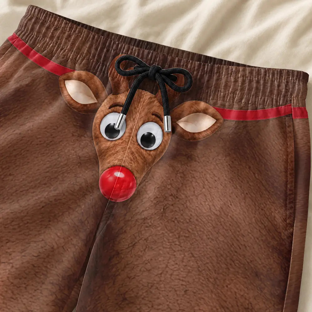 Christmas,Humorous,Gift For Men,Gift For Yourself,Icon - Funny Elephant Thongs Reindeer Briefs For Husband Boyfriend - Personalized Casual Shorts