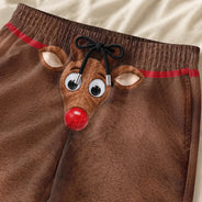 Christmas,Humorous,Gift For Men,Gift For Yourself,Icon - Funny Elephant Thongs Reindeer Briefs For Husband Boyfriend - Personalized Casual Shorts