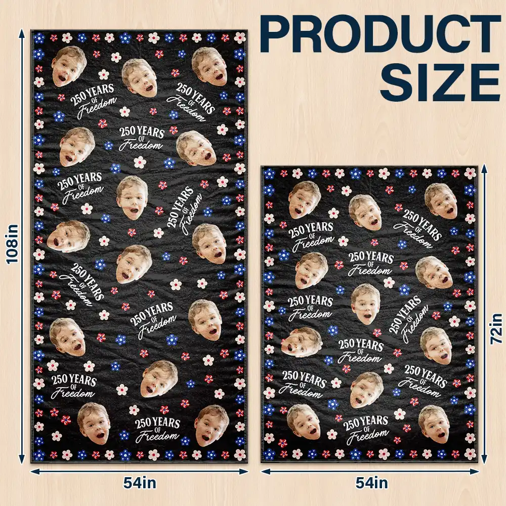 Independence Day,America 250th,Family,Happy,Gift For Yourself,Gift For Father,Gift For Mother - Custom Photo Funny Family Pet 250 Years Of Freedom - Personalized Tablecloth