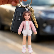 Afro Besties, Art Design, Christmas, Custom Photo, Gift For Bestie, Humorous, Photo - Poseable Body Doll - Funny Friendship Gift For Best Friend, Bestie, Coworker, BFF - Personalized Custom Photo Squishy Toy Poseable Plush Doll Keychain