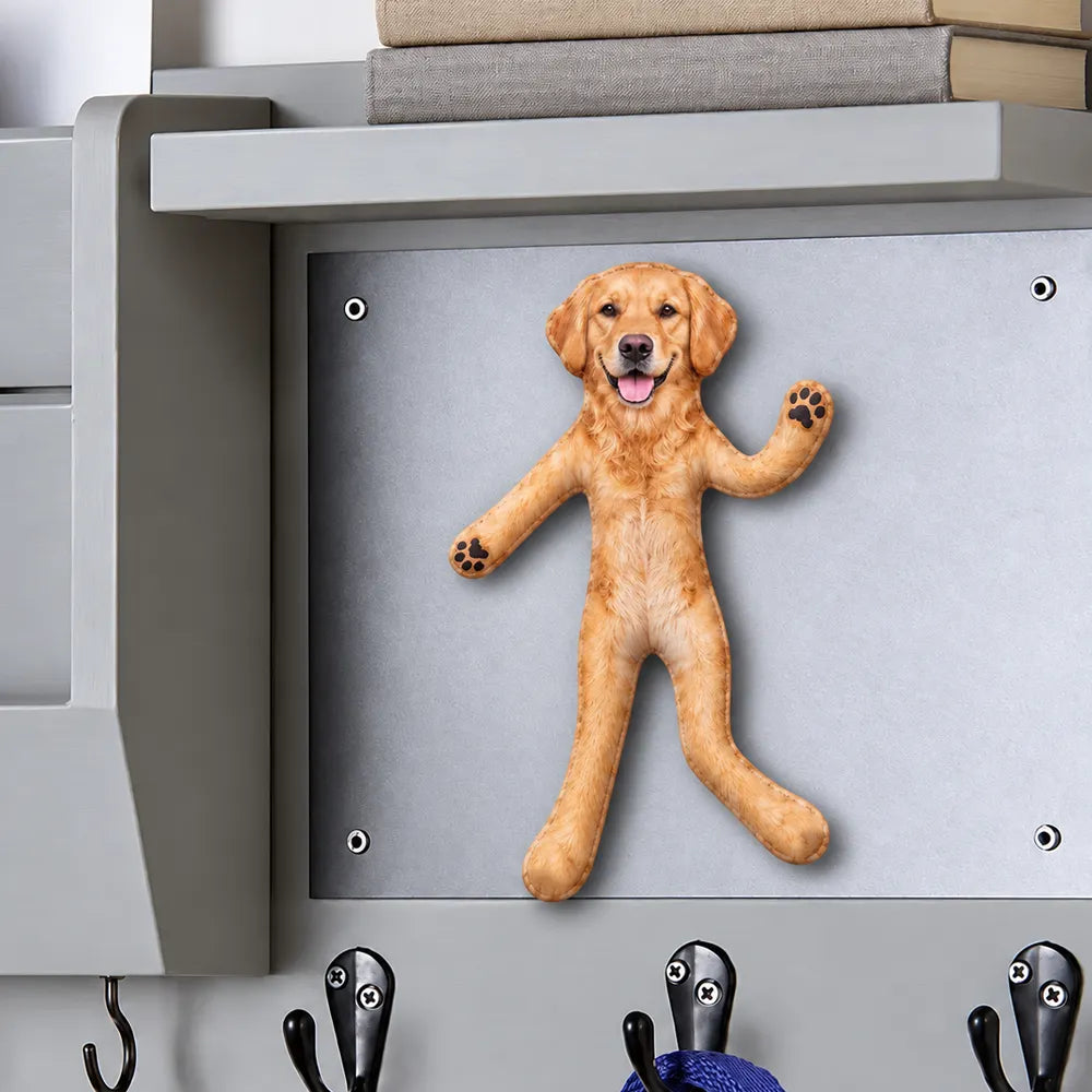 Art Design,Christmas,Custom Photo,Humorous,Pet Lovers,Photo - Poseable Body Doll  - Funny Gift For Dog Mom, Dad, Cat Lover - Personalized Custom Photo Pet Squishy Toy Poseable Plush Doll Magnet