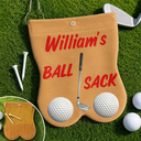 Humorous,Gift For Men,Golf,Gift For Yourself,Custom Text - Funny Golf Gift For Golf Lovers - Personalized Golf Ball Sacks