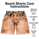 Gift For Bestie, Humorous, Beach, Summer, Icon - Custom Photo Funny Men Swim Trunks - Personalized Unisex Beach Shorts