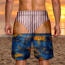 Top Market, Humorous, Gift For Men, Gift For Yourself, Icon - Funny Men Swim Trunks 3D Effect Body - Personalized Unisex Beach Shorts