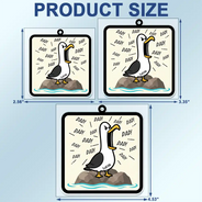 Gift For Grandpa,Gift For Father,Dad - Children,Grandpa - Grandkids,Mom - Children,Gift For Mother,Teacher,Non-Eng,Icon,Humorous - Funny Screaming Seagull - Personalized Acrylic Car Hanger