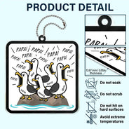 Gift For Grandpa,Gift For Father,Dad - Children,Grandpa - Grandkids,Mom - Children,Gift For Mother,Teacher,Non-Eng,Icon,Humorous - Funny Screaming Seagull - Personalized Acrylic Car Hanger