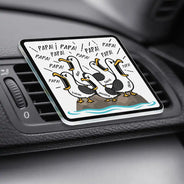 Gift For Grandpa,Gift For Father,Dad - Children,Grandpa - Grandkids,Mom - Children,Gift For Mother,Teacher,Non-Eng,Icon,Humorous - Funny Screaming Seagull - Personalized Acrylic Car Vent Clip