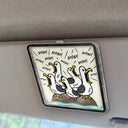 Gift For Grandpa,Gift For Father,Dad - Children,Grandpa - Grandkids,Mom - Children,Gift For Mother,Teacher,Non-Eng,Icon,Humorous - Funny Screaming Seagull - Personalized Custom Shaped Acrylic Car Visor Clip