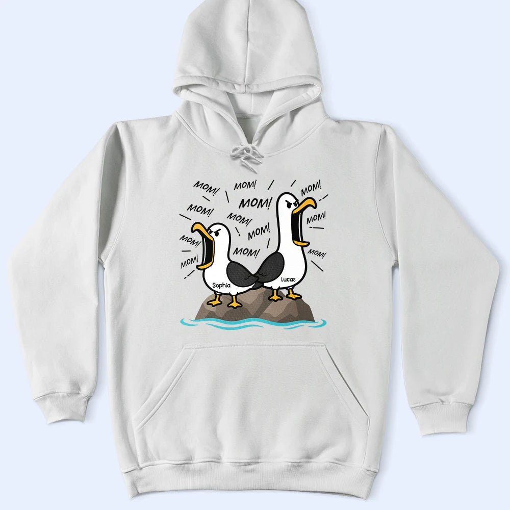 Gift For Husband,Gift For Wife,Gift For Mother,Gift For Father,Gift For Grandparents,Teacher,Funny,Icon - Funny Screaming Seagull - Personalized T Shirt