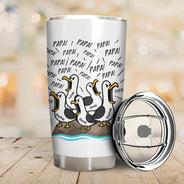 Gift For Grandpa,Gift For Father,Teacher,Dad - Children,Grandpa - Grandkids,Mom - Children,Gift For Mother,Non-Eng,Icon,Humorous - Funny Screaming Seagull - Personalized Tumbler