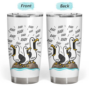Gift For Grandpa,Gift For Father,Teacher,Dad - Children,Grandpa - Grandkids,Mom - Children,Gift For Mother,Non-Eng,Icon,Humorous - Funny Screaming Seagull - Personalized Tumbler