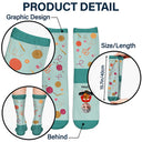 Crocheting,Cozy,Gift For Yourself,Gift For Women,Vector - Funny Shhh I'm Counting For Crochet Knitting Lovers - Personalized Socks