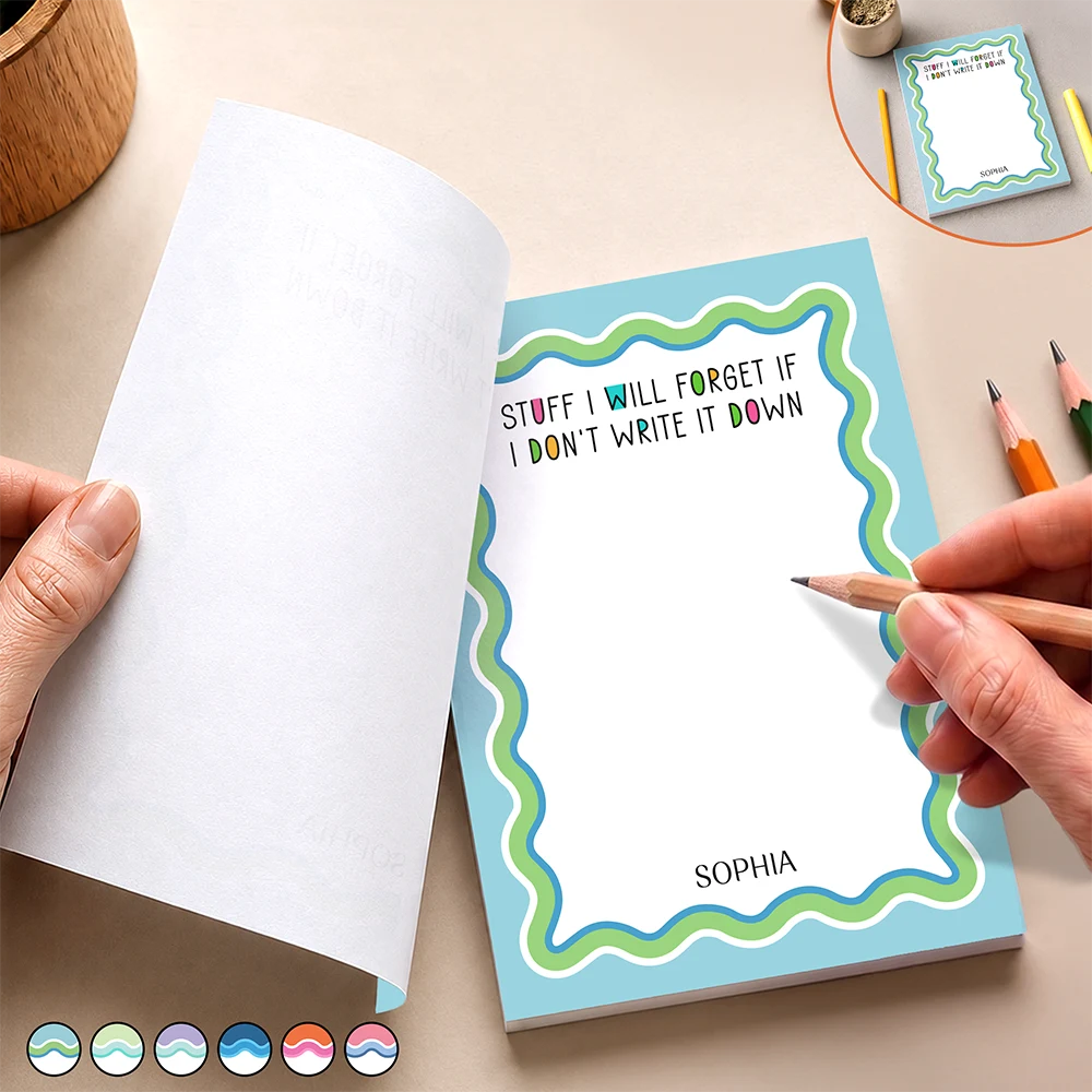 Humorous,Gift For Yourself,Gift For Women,Custom Text - Funny To-do List - Personalized Notepad