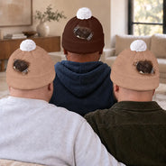 Gift For Men, Gift For Yourself, Gifts For Him, Humorous, Icon, Top Market - Funny Gag Gift For Him - Personalized Novelty Taped Toupee Bobble Beanie Hat