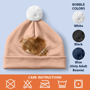 Gift For Men, Gift For Yourself, Gifts For Him, Humorous, Icon, Top Market - Funny Gag Gift For Him - Personalized Novelty Taped Toupee Bobble Beanie Hat