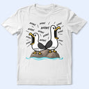 Gift For Husband,Gift For Wife,Gift For Mother,Gift For Father,Gift For Grandparents,Teacher,Funny,Icon - Funny Screaming Seagull - Personalized T Shirt