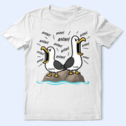 Gift For Husband,Gift For Wife,Gift For Mother,Gift For Father,Gift For Grandparents,Teacher,Funny,Icon - Funny Screaming Seagull - Personalized T Shirt