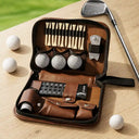 Gift For Men,Gift For Father,Gift For Grandpa,Golf,Sport Dad,Grandpa's Hobby,Dad's Hobby,Gift For Husband,Gift For Couples,Custom Photo,Non-Eng,Photo - Pencil Sketch (Bold),Adorable - Custom Photo Best Dad Grandpa By Par For Golfers Pencil Sketch - Personalized Leather Golf Bag