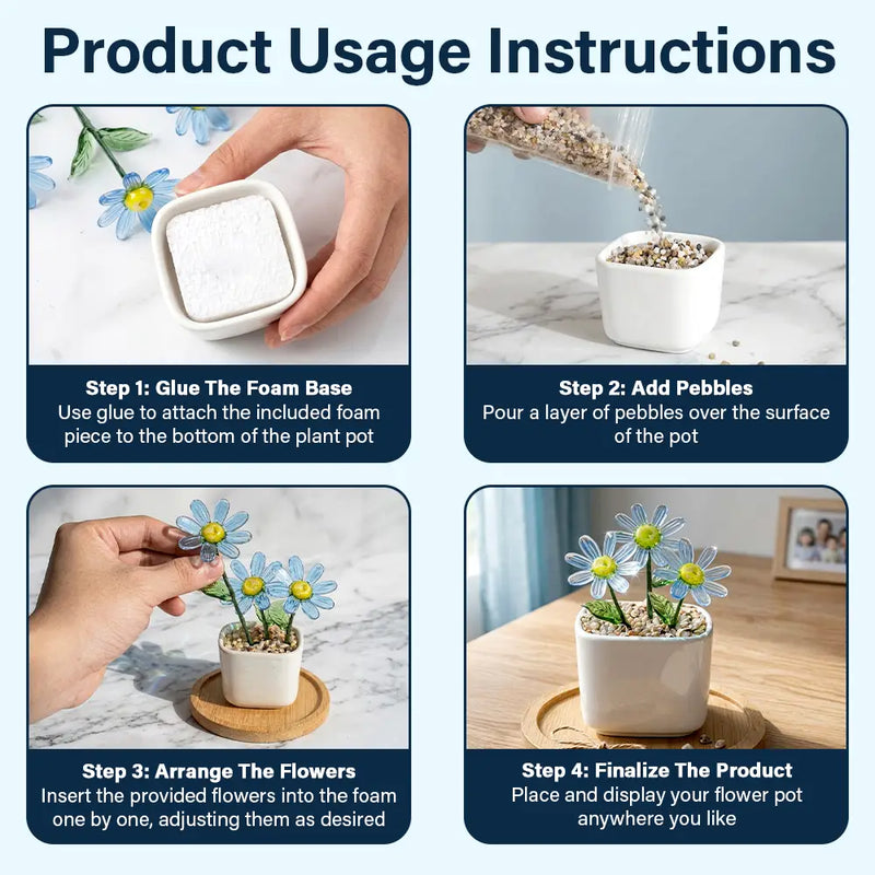 Mom - Daughters (Adult),Gift For Daughter,Love - To My Daughter Granddaughter - Personalized Glass Flower Plant Pot