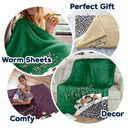 Couple Chibi You, Me & The Kids Snuggle Blanket - Gift For Family, Couple - Personalized Custom Fleece Blanket