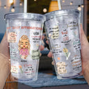 My Daily Affirmations - Gift For Yourself, Gift For Women - Personalized Acrylic Insulated Tumbler With Straw