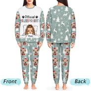 Custom Photo Pet Face Official Sleepshirt - Gift For Pet Lovers - Personalized Unisex Pajamas Set