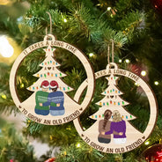 Grow An Old Friend - Gift For Bestie - Personalized Wooden Cutout Ornament