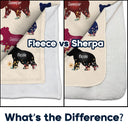 Proud Mama Bear - Gift For Mother - Personalized Fleece Blanket, Sherpa Blanket