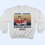 Grandpa Grandma & Grandkids Besties Since - Gift For Grandparents, Gift For Parents - Personalized T Shirt