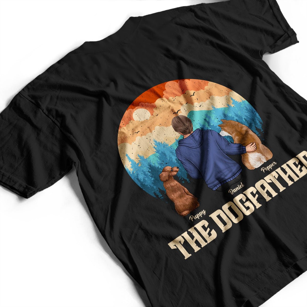 The Dogfather - Personalized T Shirt