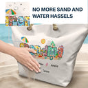 Mom Grandma Beach Summer Vibe - Personalized Beach Bag
