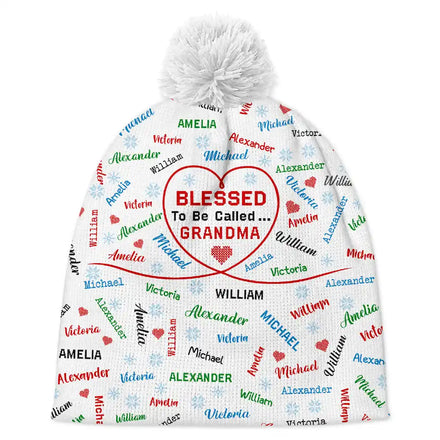 Blessed To Be Called - Personalized Bobble Beanie Hat