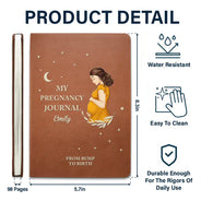 My Pregnancy Journal - Personalized Leather Journal