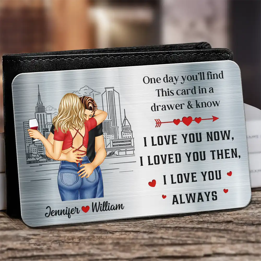 Sexy Couple You'll Find This Card In A Drawer - Personalized Aluminum Wallet Card