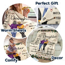 Gift For Mother, Mom, Daughters - To My Daughter Better Than Being Your Mother - Personalized Fleece Blanket, Sherpa Blanket
