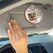 Gift For Husband,Parents,Gift For Yourself,Gift For Men,Gift For Grandpa,Gift For Father,French,Custom Photo,Love,Gift For Grandparents,Non-Eng,Photo,Grateful - Photo Personnalisable Conduis Prudemment Je T'aime - Clip De Pare-Soleil De Voiture À Forme Spéciale Personnalisé