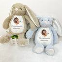 Gift For Kids,Gift For Grandkids,Gift For Daughter,Gift For Son,Memorial,French,Non-Eng,Photo,Sympathetic - Photo Personnalisable Un Câlin Venu Du Ciel - Peluche Lapin Personnalisée