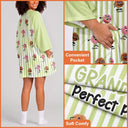 Adorable,Baking,Gift For Grandma,Icon - Grandma The Perfect Batch Loving Grandkids - Personalized Oversized Sleep Tee