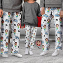 Custom Photo,French,Family,Non-Eng,Playful,Cut-Face Photo - Photo Personnalisable Meilleur Papa Maman Du Monde - Pantalon De Pyjama Personnalisé Pour Enfant