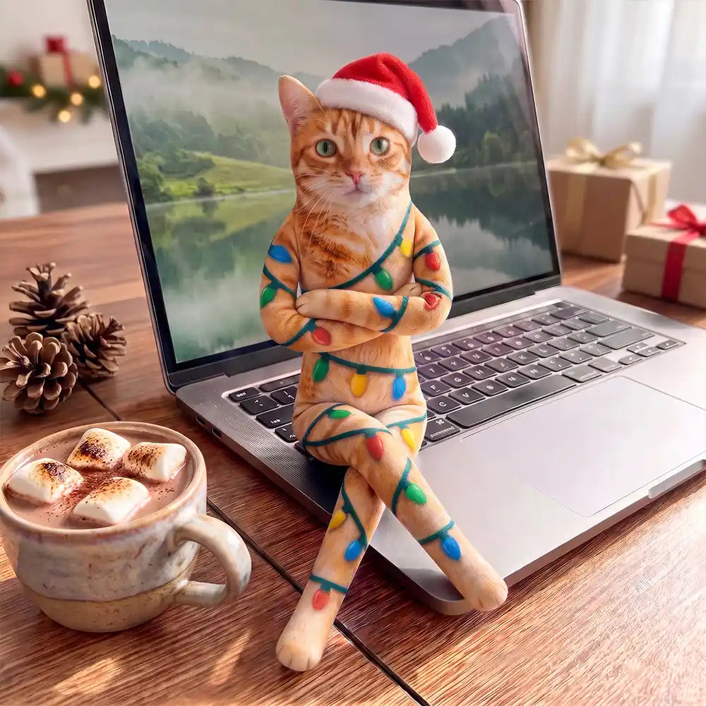 Art Design, Christmas, Custom Photo, Humorous, Pet Lovers, Photo - Christmas Poseable Body Doll - Funny Gift For Dog Mom, Dad, Cat Lover - Personalized Custom Photo Christmas Pet Squishy Toy Poseable Plush Doll