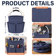 Garage,Gift For Men,Gift For Yourself,Gifts For Him,Happy,Icon,Semi-Outdoor - Garage Gift For Dad Grandpa - Personalized Kids Names Tool Bag