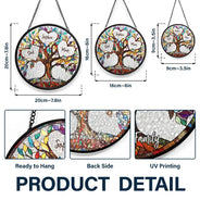 Family - Family Unbreakable Bond Tree Of Life - Personalized Stained Glass Window Hanging Suncatcher