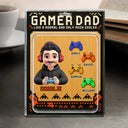Gift For Father,Dad - Children,Gaming,Vector,Icon,Humorous - Gamer Dad Only Much Cooler - Personalized Custom Shaped Acrylic Plaque