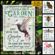 Garden Floral Art Find My Soul Custom Flag