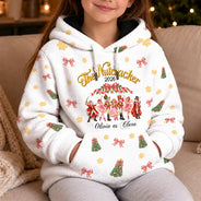 Christmas,Custom Text,Gift For Children,Gift For Daughter,Gifts For Her,Proud,Top Market - Gift For Ballerina Girls - Personalized Name & Role Pink Ballet Characters Fleece Hoodie