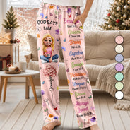Gift For Women,Gift For Yourself,Gifts For Her,Happy,Top Market,Vector - Gift For Christian Women - Personalized Birth Month Flower God Says I Am Pajama Pants