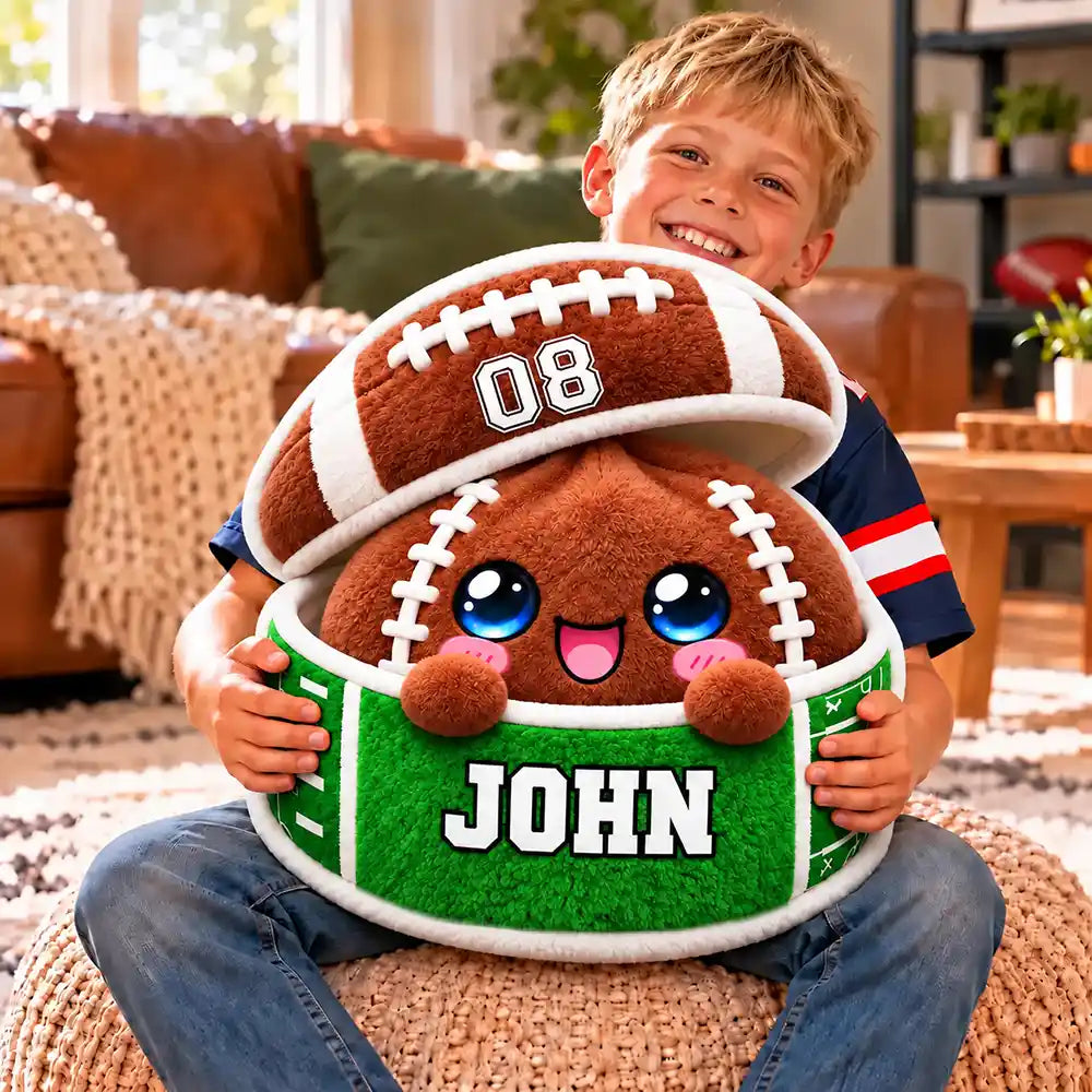 Baseball,Christmas,Gift For Kids,Icon,Playful,Top Market - Gift For Kid Boys Girls - Personalized Name Number & Cute Squishy Dumpling Ball Sport Pillow