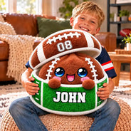 Baseball,Christmas,Gift For Kids,Icon,Playful,Top Market - Gift For Kid Boys Girls - Personalized Name Number & Cute Squishy Dumpling Ball Sport Pillow
